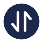 Round Transfer Vertical SVG Icon